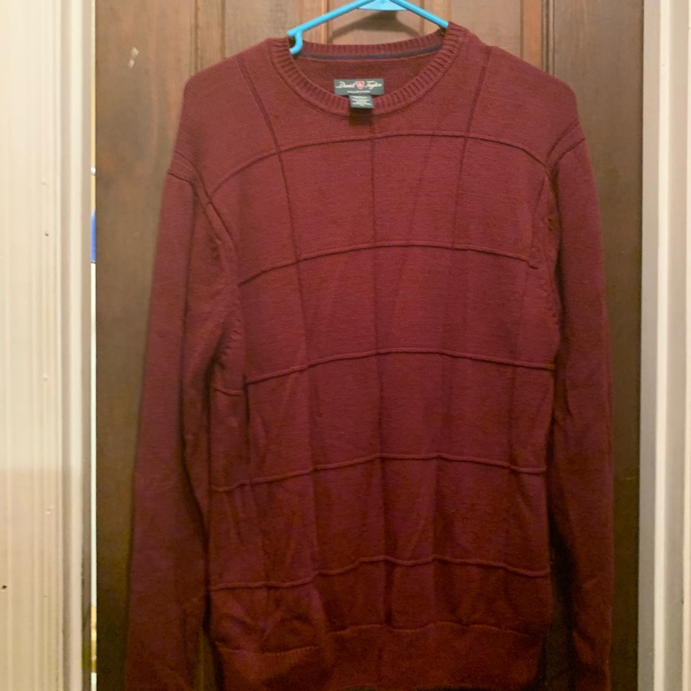 Men’s Small David Taylor Maroon Sweater